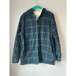 L.L. Bean Green and Blue Plaid Jacket